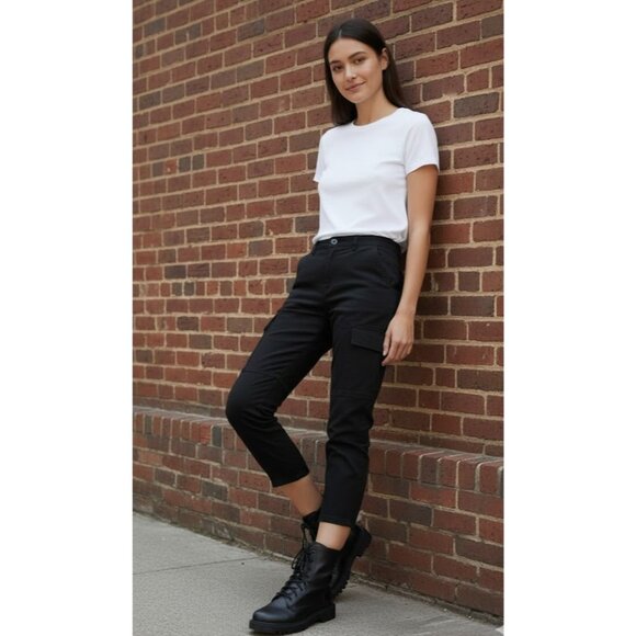 J Brand Pants - NWT J Brand Margho in Direct Black Utility Crop Stretch Twill Pants 23